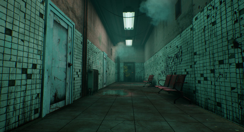Requiem abandoned asylum hallway